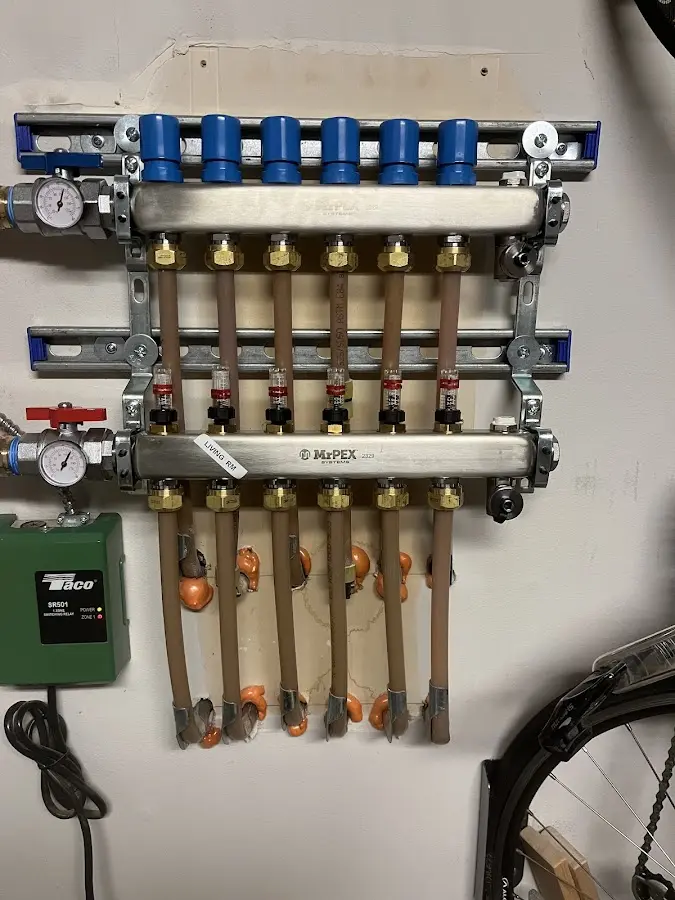 Plumber performing Leak Detection at a residential property in Tishomingo